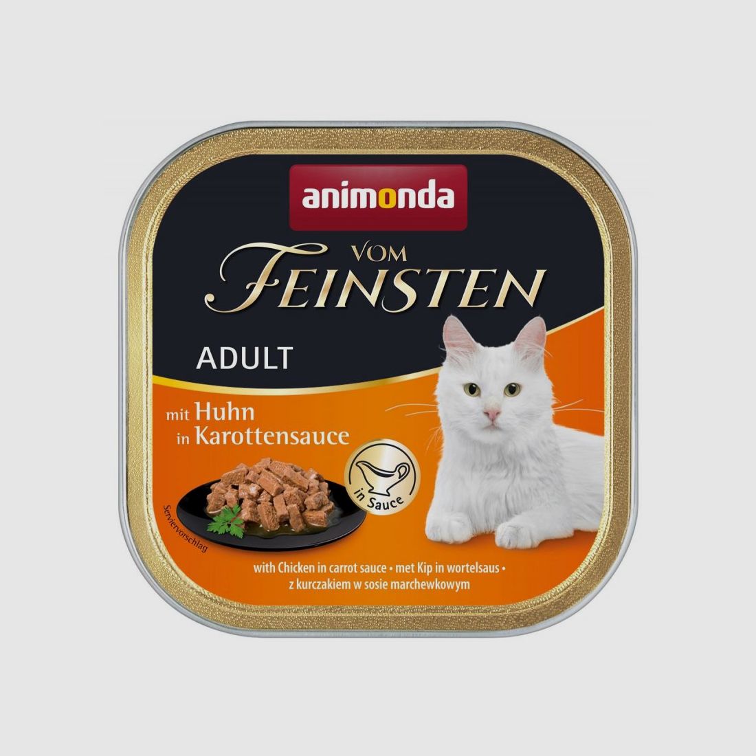 Animonda Katzen Nassfutter Vom Feinsten Adult mit Huhn in Karottensauce 100 g