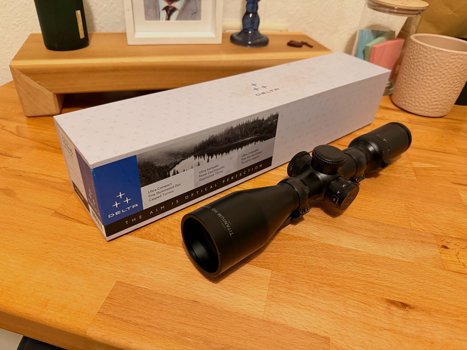 Delta Optical 1,5-9x45 punto de luz 30mm tubo medio caza de empuje no Z6i HT V8 z8i