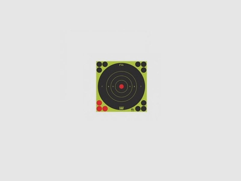 6 Targets Bullseye Green 8"