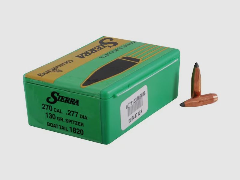 Proiettile Sierra .270/.277 130GR SBT 100 pezzi