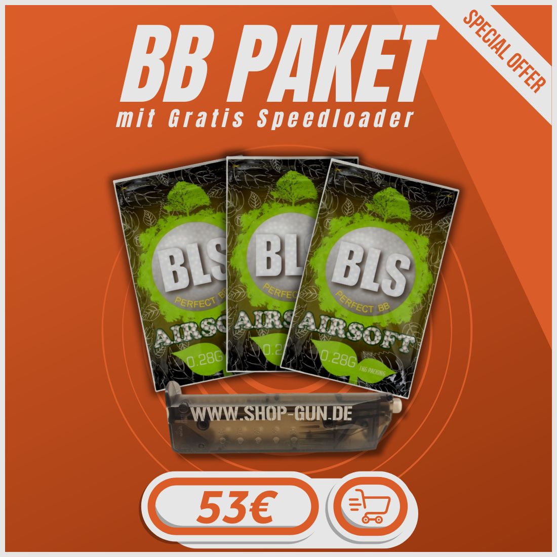 0.28g BLS BIO Sparpaket mit Speedloader