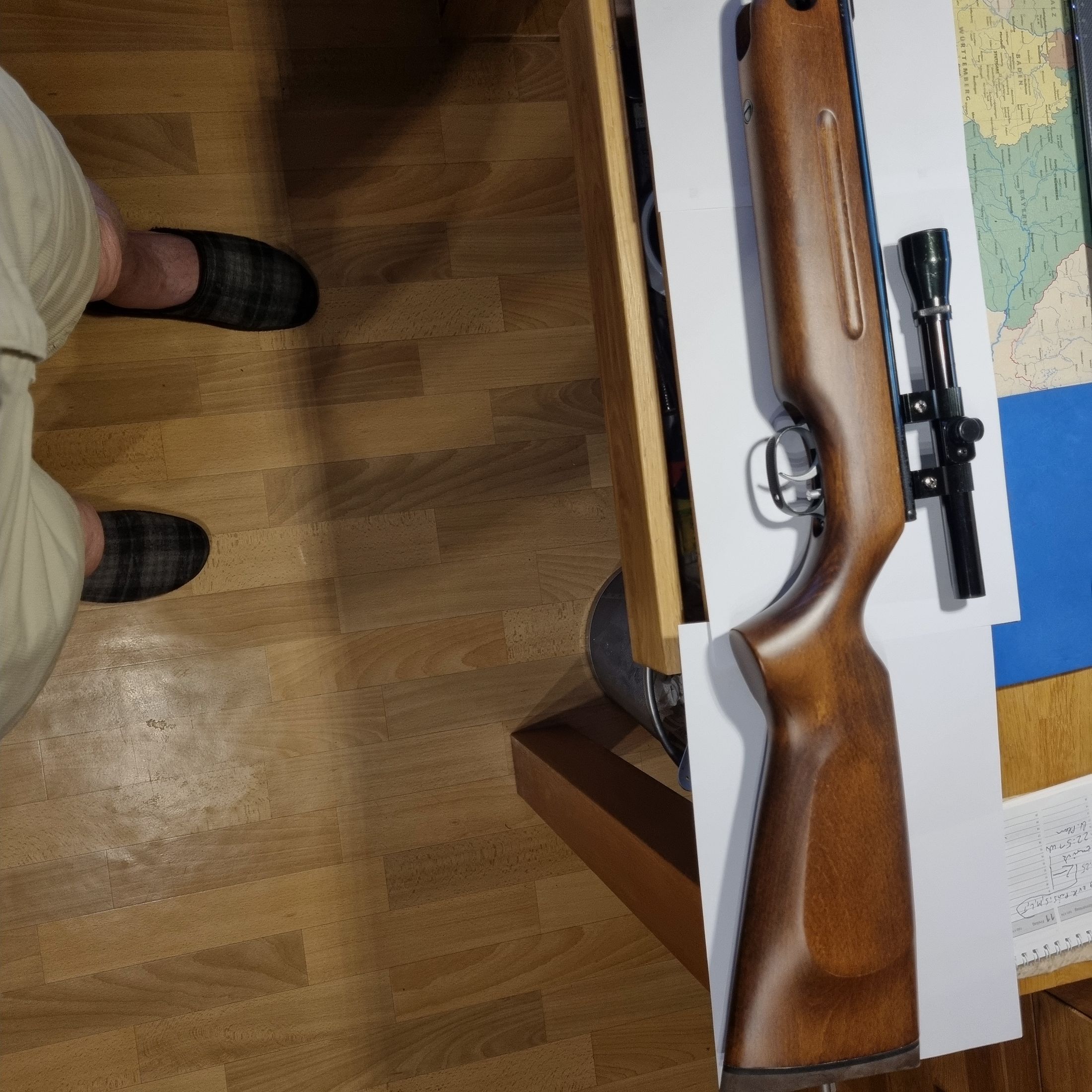 Weihrauch HW 35  4,5 mm oude uitvoering, beukenhouten kolf, ZF Supersight,