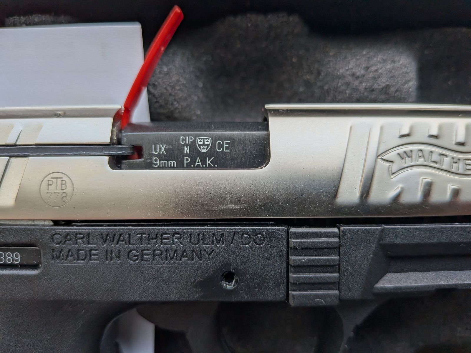 Walther P22Q Nickel 9mm P.A.K. - NEW - P 22 Q blank firing pistol