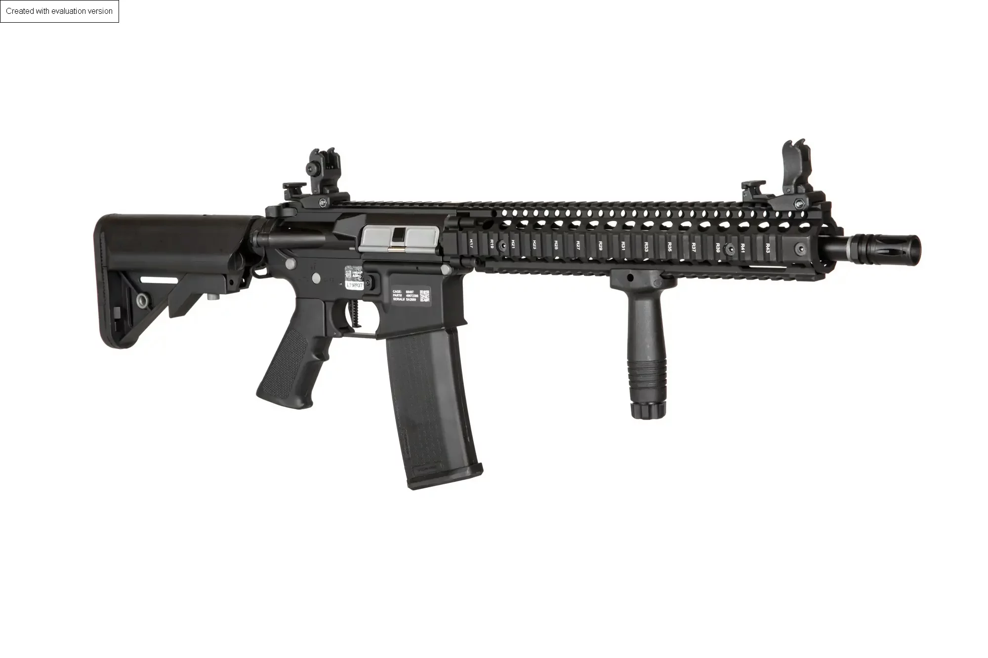 Daniel Defense MK18 SA-E26 EDGE 2.0 airsoft carbine – Black, image 24 of 36