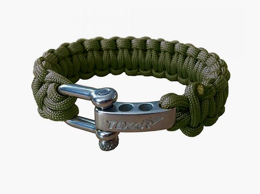Bransoleta paracord olive