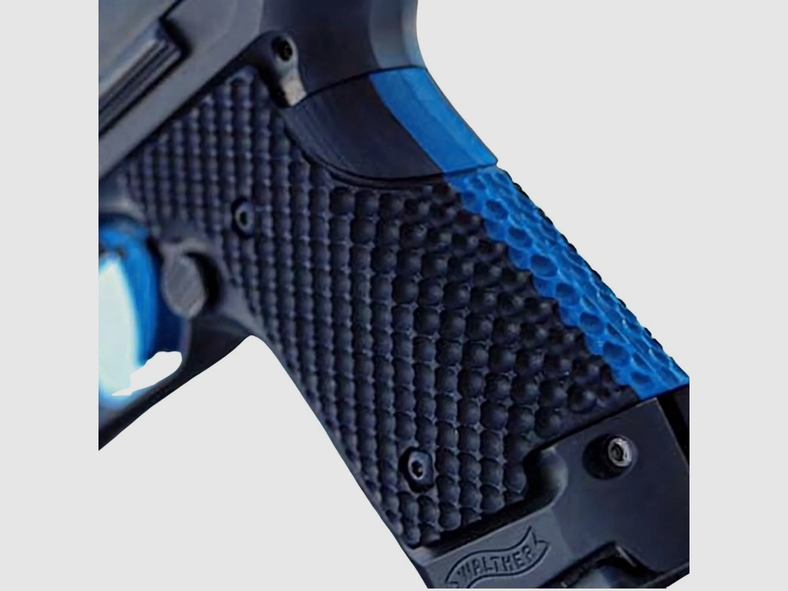 Lok Grips – Bogies-greepplaten voor Walther Q-series SF – Blue Black, afbeelding 3 van 3
