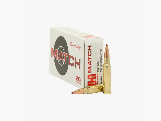 Hornady .308 Win ELD MATCH 168grs / 10.9g
