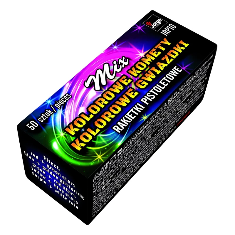 Munición de alarma de carrera de colores Mix JRP10 P1 40/50 para pistolas, 50 unidades