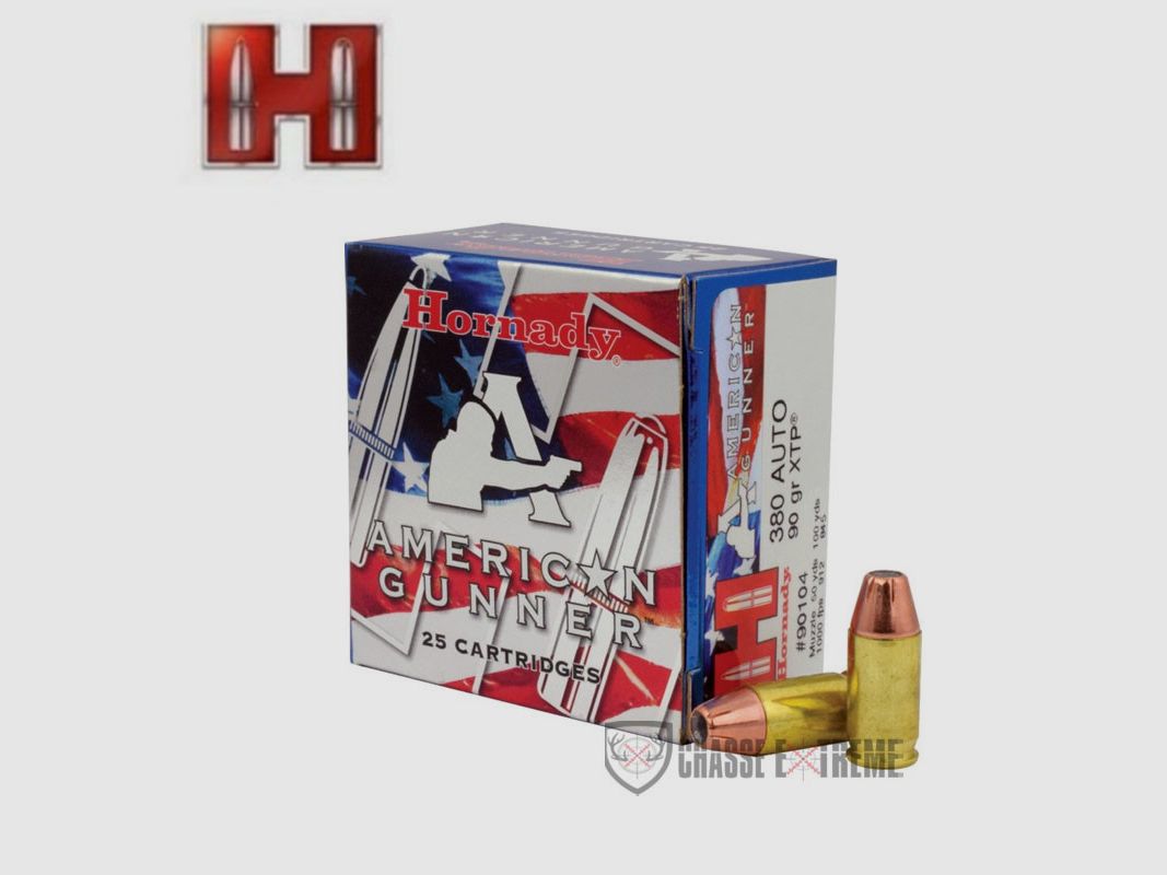 25 Patronen HORNADY American Gunner Kal. 380 Auto 90Gr Xtp, Bild 1 von 2