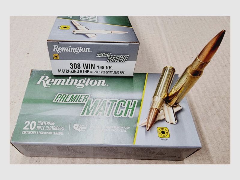 .308/168grs Remington HPBT Premier Match 20 stk.