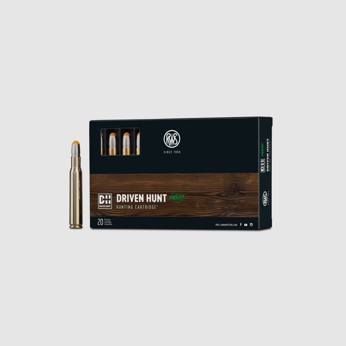 RWS .30-06 Driven Hunt Green 165grs Deformation 20 shots