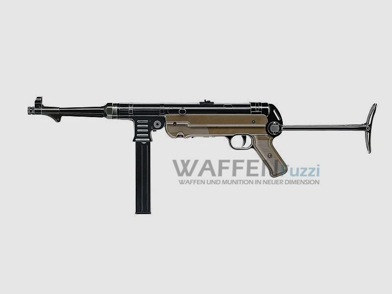 Legends MP Niemiecki Pełno-Metalowy Pistolet Maszynowy CO2 Kaliber 4,5mm Stal BB