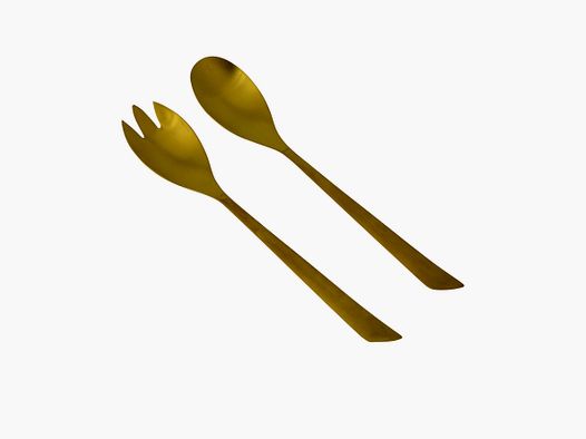Posate per insalata Elegant, oro