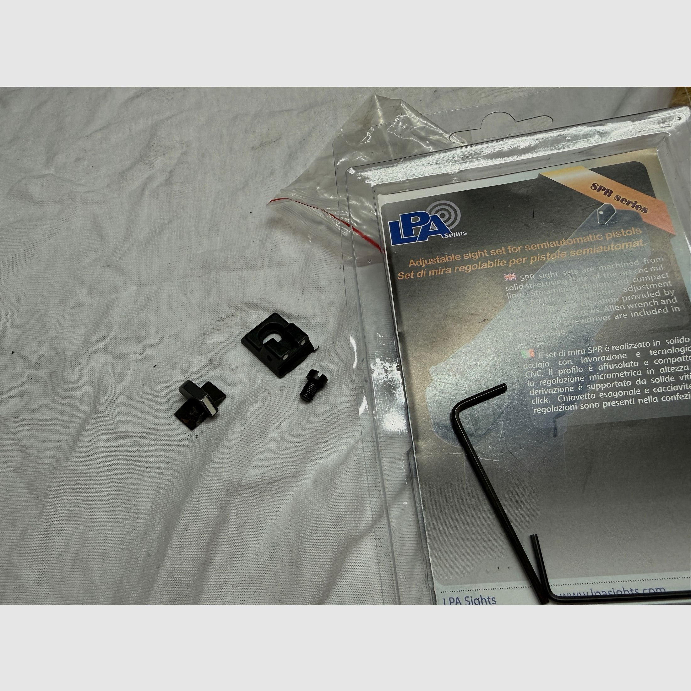 Heckler & Koch pistol Mark 23 with 2 sights, original and micro LPA