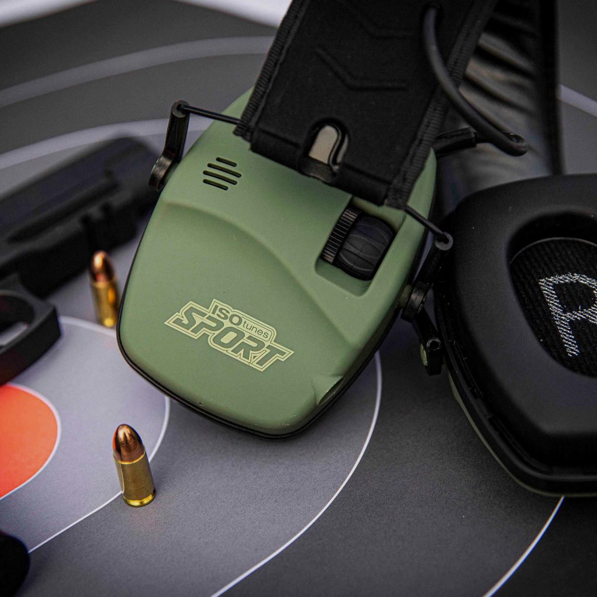 ISOTUNES Sport Defy Slim Protezione Acustica con Bluetooth / Verde