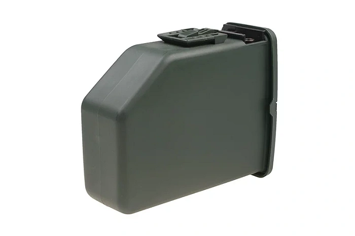 Magazynek pudełkowy 2400 kulek do repliki typu M249 - oliwkowy, zdjęcie 1 z 12