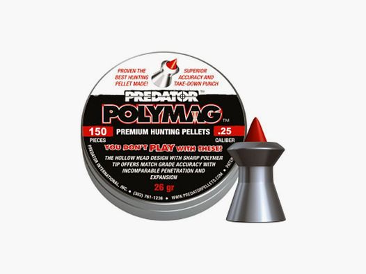 BOX MIT 150 DIABOLO PLOMBEN JSB PREDATOR POLYMAG CAL.6.35