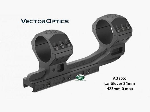 VECTOR OPTICS Montage CANTILEVER 34mm 0 moa XASR-3014