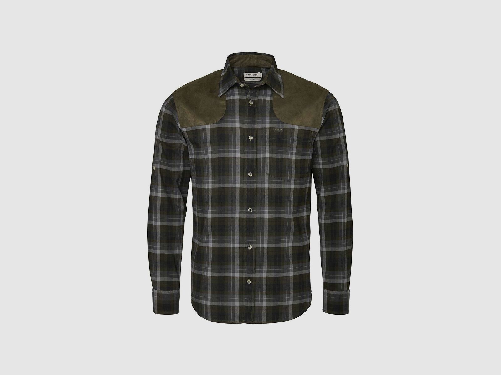 Chevalier Kühles Schießpassform Coolmax Herren Pinegrove Green Checked XXL