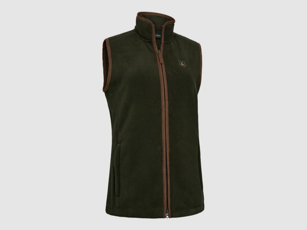 Chaleco de forro polar mujer Deerhunter Cumbria verde 360 g/m², imagen 2 de 10