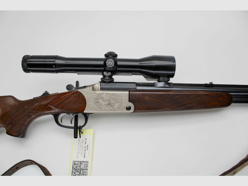 BBF Blaser ES 700 Bockbüchsflinte mit Zeiss Diavari 1,5-6x42 LINKSAUSFÜHRUN 12/70;7x65R