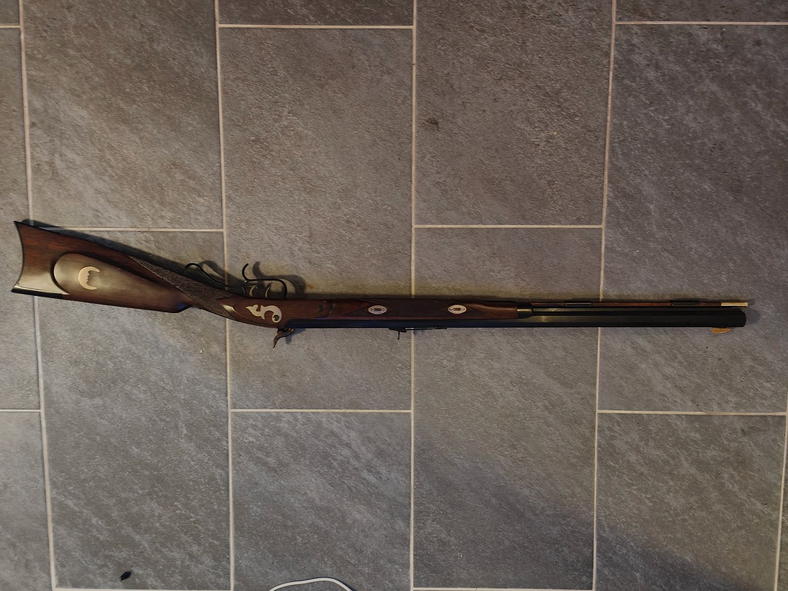 Perkussionsgewehr Kal.45/70 Perk. Länge: ca. 118cm Lauflänge: ca. 74,5cm,