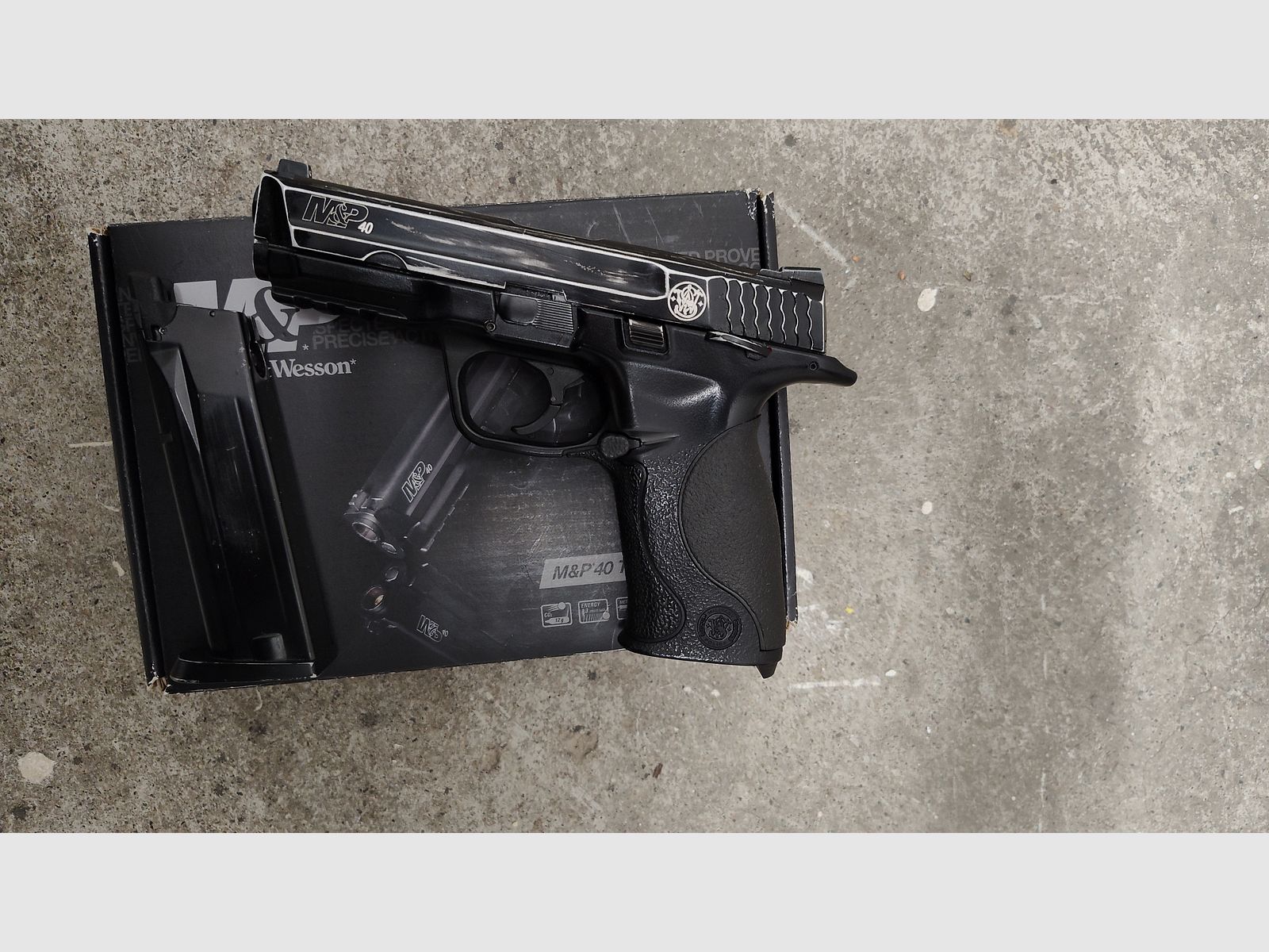 Smith&Wesson M&P 40 TS Blowback SCHWARZ, CO2 Airsoft 6mm BB