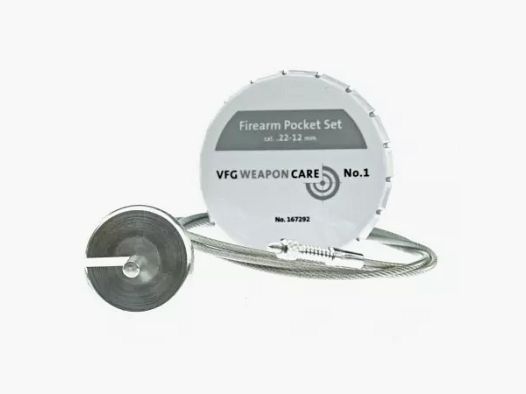 Juego de bolsillo de limpieza de armas de fuego