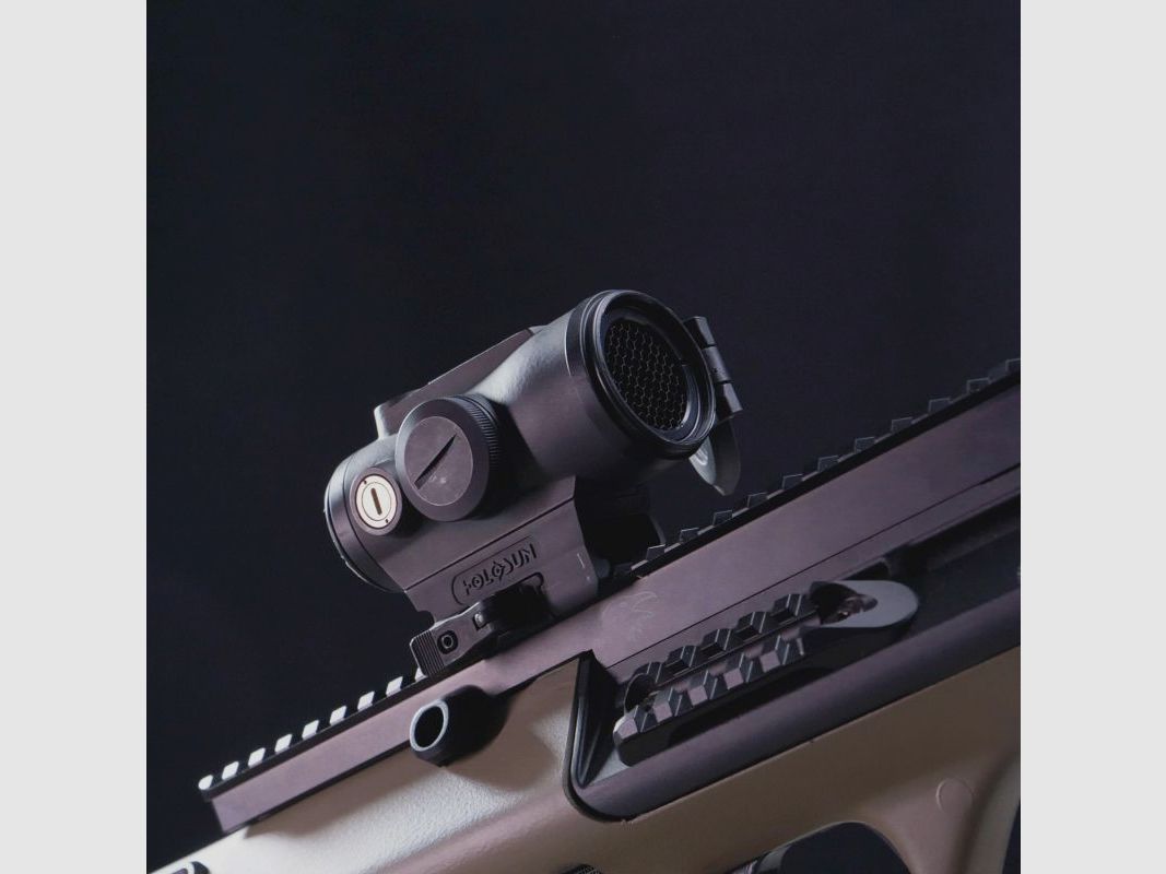 Holosun Mirino Reflex HE530G-RD con reticolo rosso: 2MOA punto & 65MOA cerchio punto, immagine 7 di 9