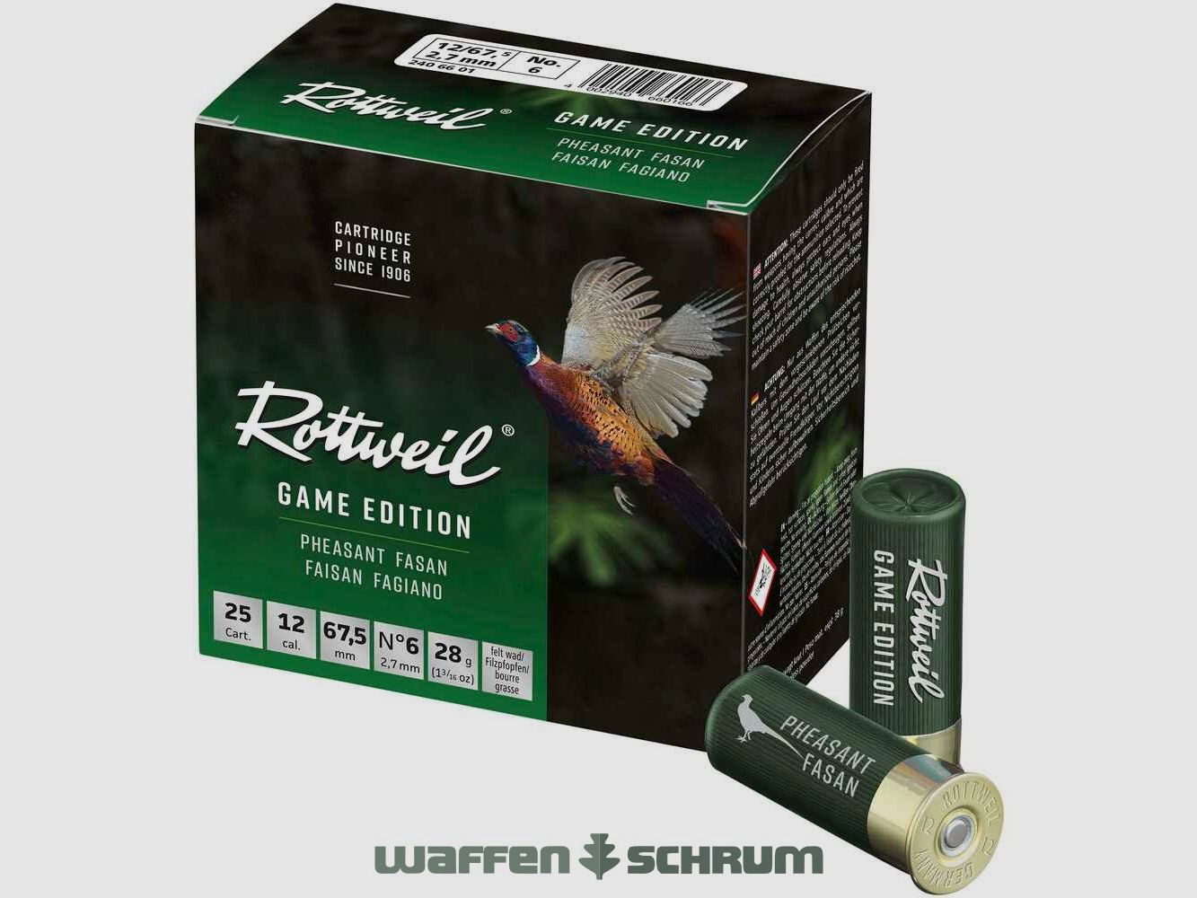 Rottweil 12/70 Game Edition Fasan 2,7mm - 28g
