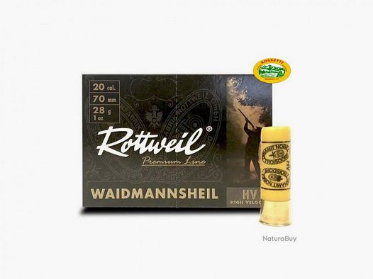 ROTTWEIL patronen WAIDMANNSHEIL HV kal.20 gr.28 pb.5 speciale duif