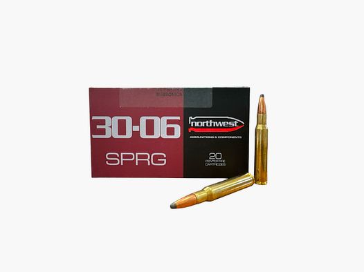 NORTHWEST – 30-06 SPRG geladen mit Geschoss 180 PSP PRVI SUBSONICA