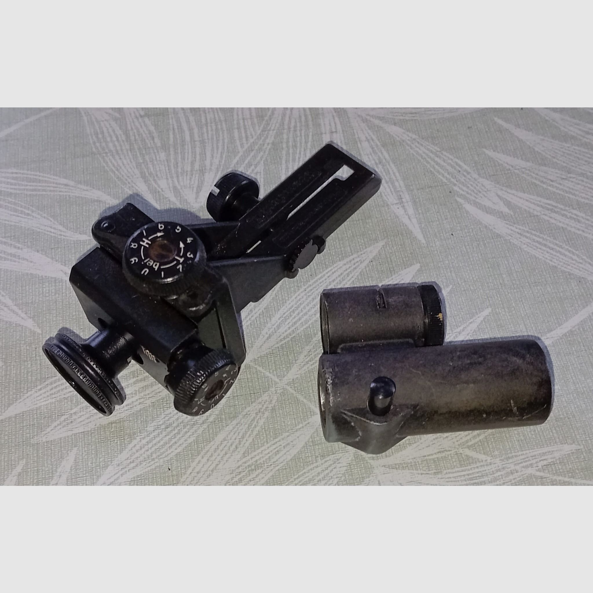 DIOPTER de Feinwerkbau 300 S con soporte de túnel y anillo de mira