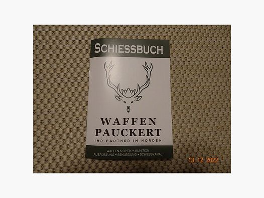 Schießbuch für aktive Sportschützen DIN A6 für 80 Eintragungen