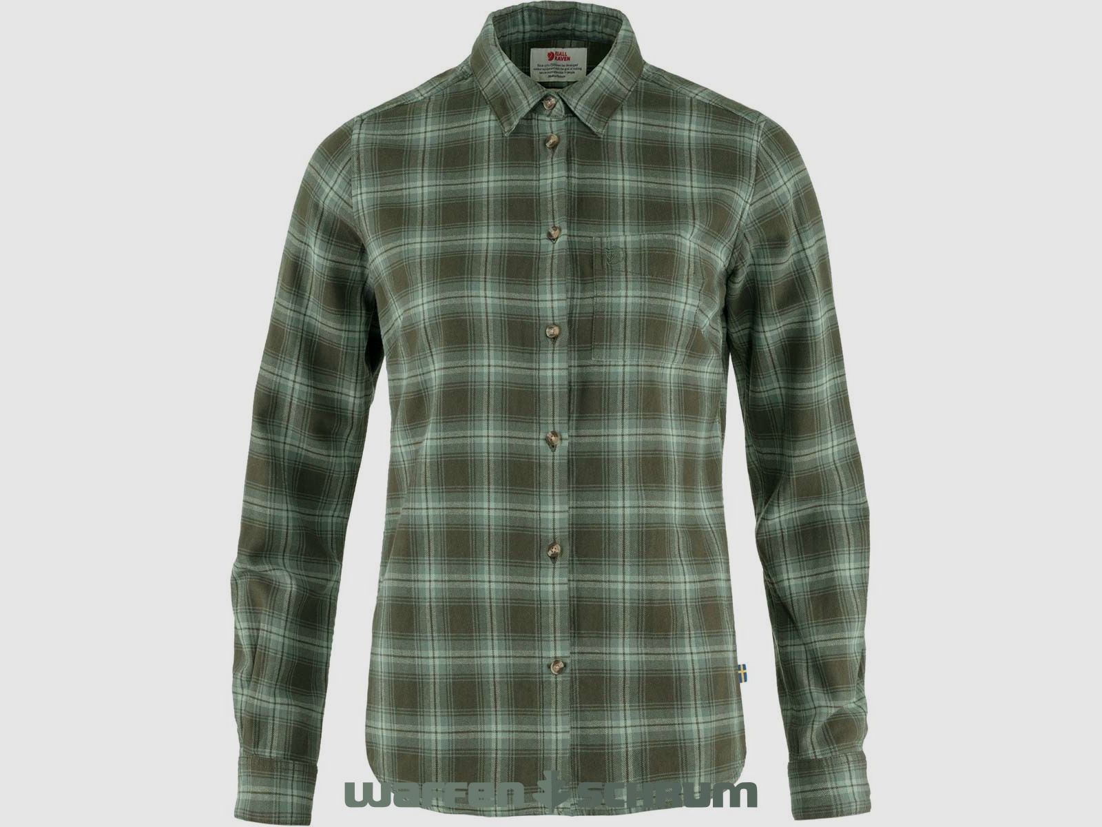 Fjällräven Bluse Övik Flannel Deep Forest/ Patina Green