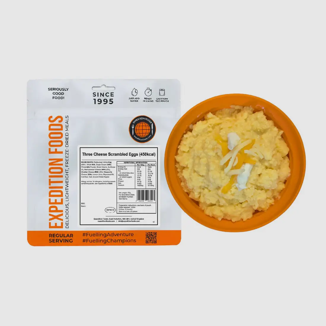 Three Cheese Scrambled Eggs (450 kcal) [Vegetarian & Gluten Free], image 2 of 4