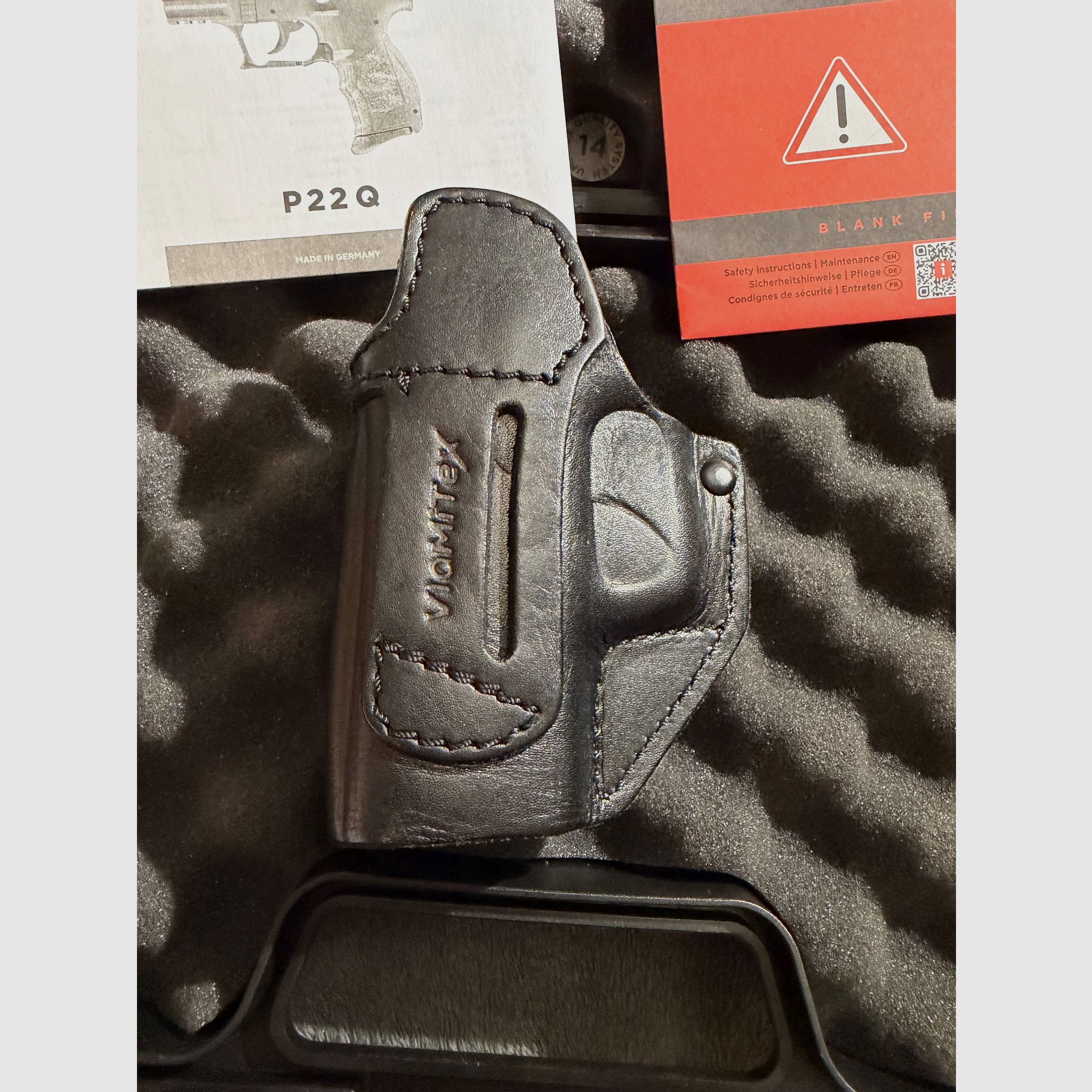 Umarex „Walther P22Q“ pistolet à blanc 9mm P.A.K. noir