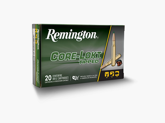 Balles Remington Corelokt Tipped Calibre 6.5 Cr Pointe Polymère