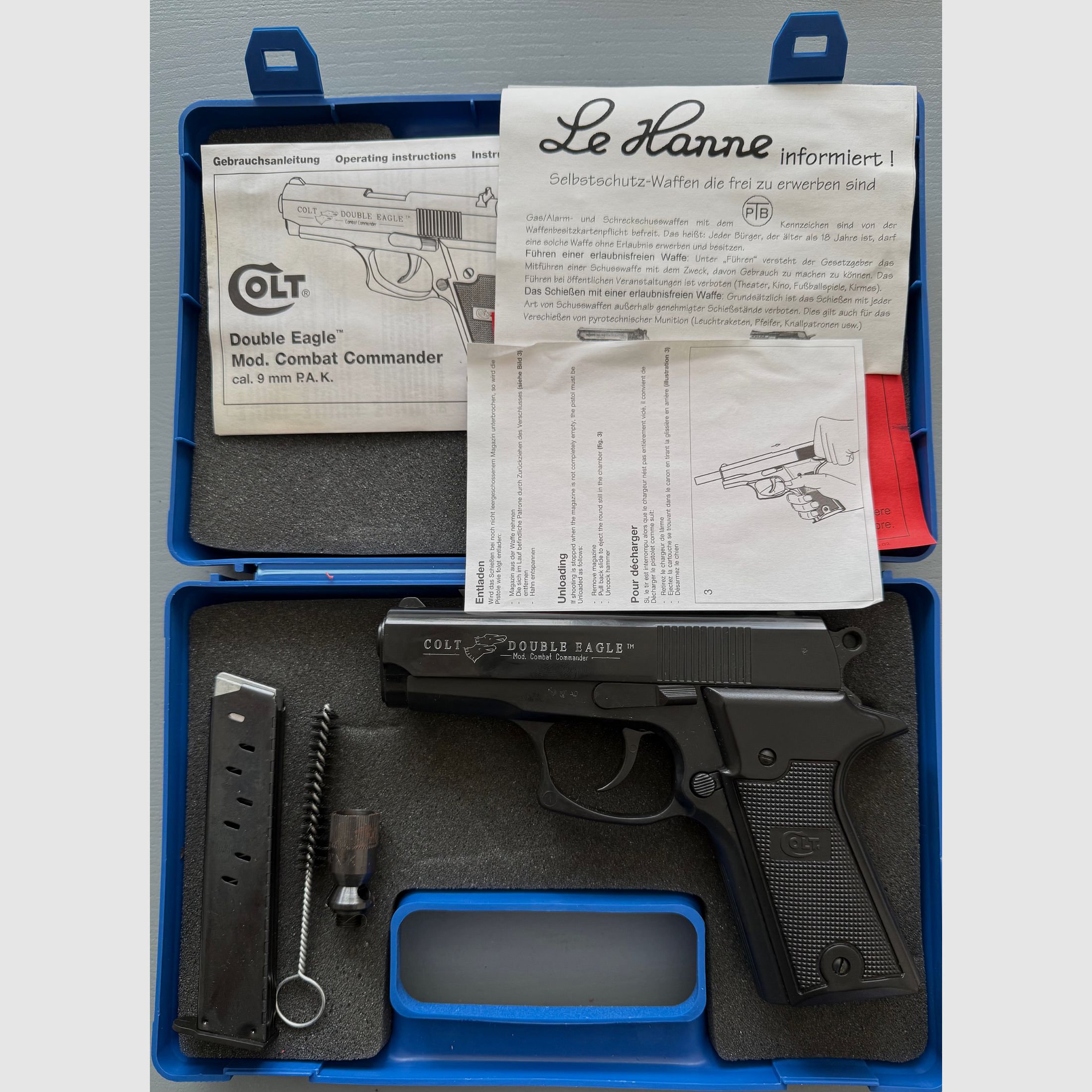 Colt Double Eagle Umarex Cal. 9mm P.A.K.  Brueniert