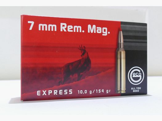 Geco 7mm Rem. Mag. TM Express 10,0g/155gr Cartouches de fusil