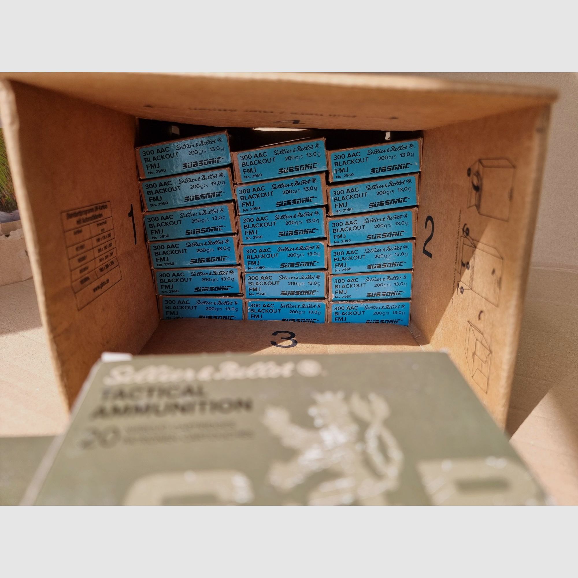 Munition .300 AAC Blackout Subsonic S&B FMJ 200gr und Hornady Sub-X 190gr - 680 Schuss