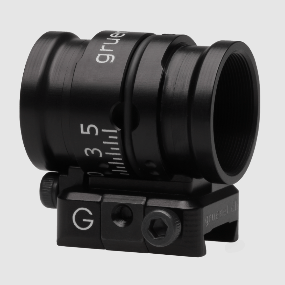 G+E tunnel de visée court avec pied M18, longueur 30mm