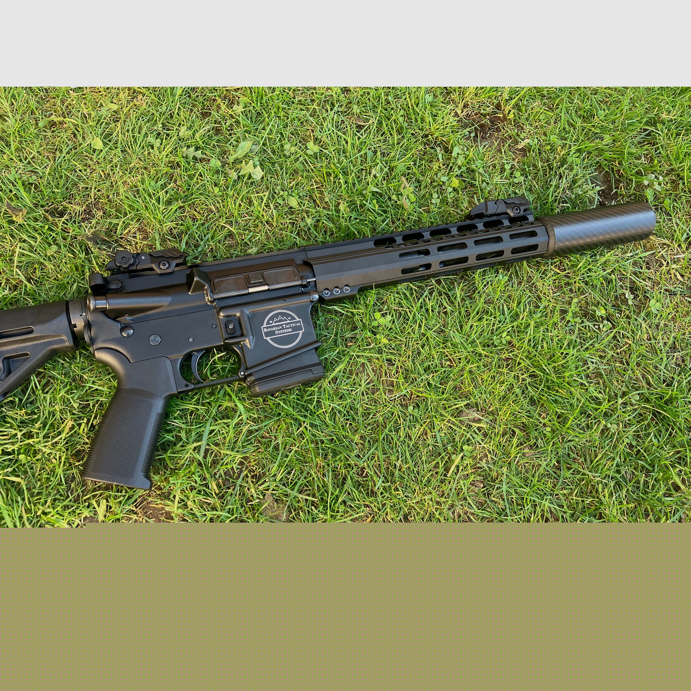 AR15 oder AR Wechselsystem in den Kalibern .223Rem, 9mm Luger, .300 AAC Blackout .450 Bushmaster 6,5 Grendel von BTS Bavarian Tactical Systems