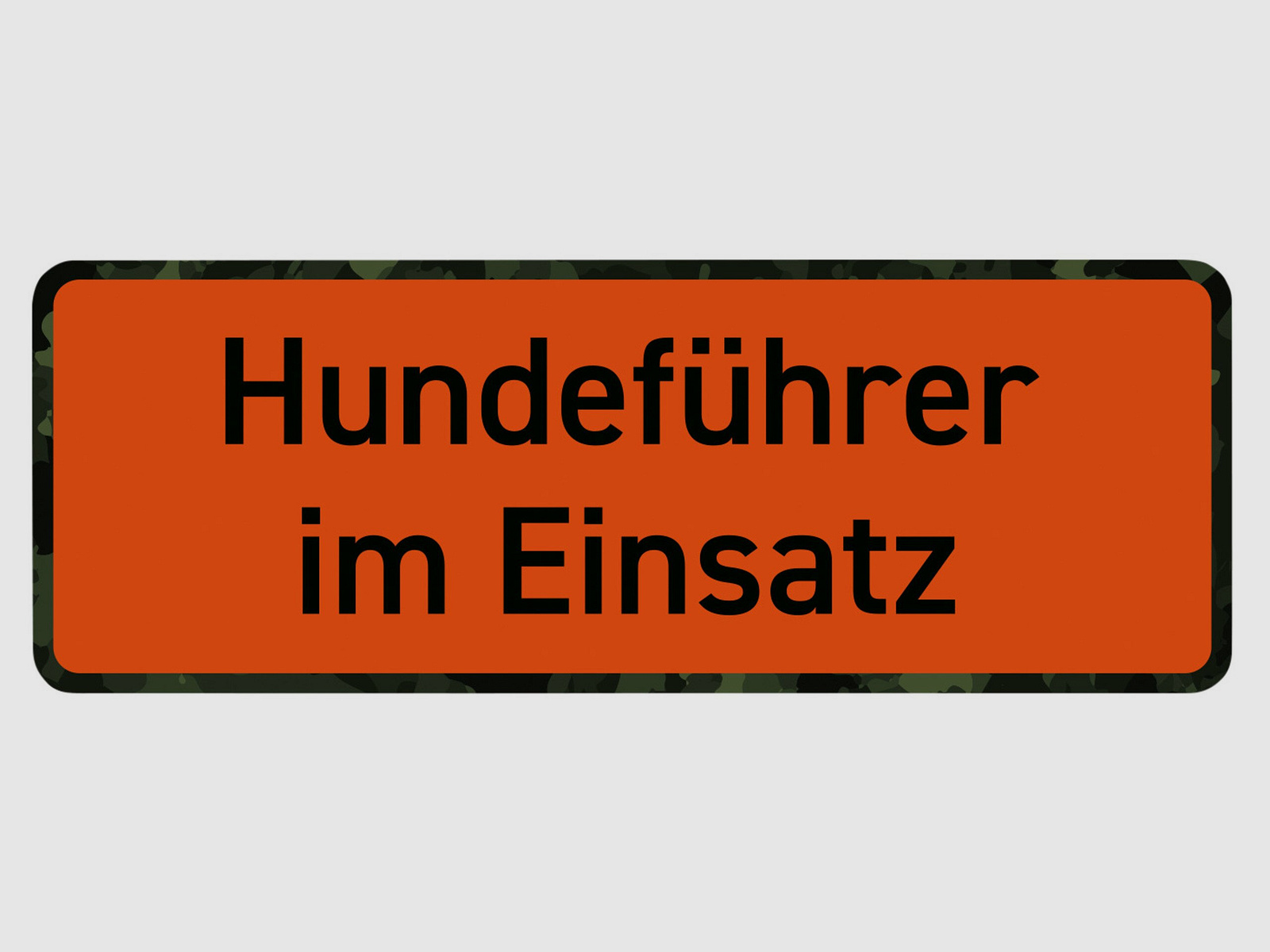 Wilde Hilde Original Magnetschild Hundeführer im Einsatz