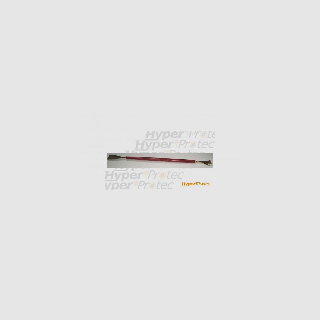 Double-use shoehorn and back scratcher in brass and red zinc - 62cm, image 1 of 2