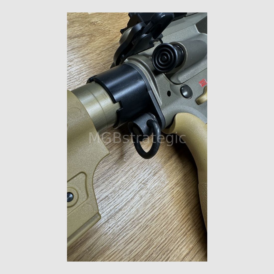 Heckler & Koch MR223 A3 Slim-Line 11" barrel - semi-automatic rifle .223Rem including ASE UTRA Dual 556-Short-QM2 Gen2 Cerakote FDE silencer - civilian version HK416 / G95K / G38 / with upgrades