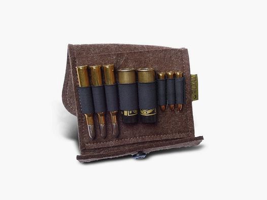 Tawny Owl Drilling Felt Cartridge Case