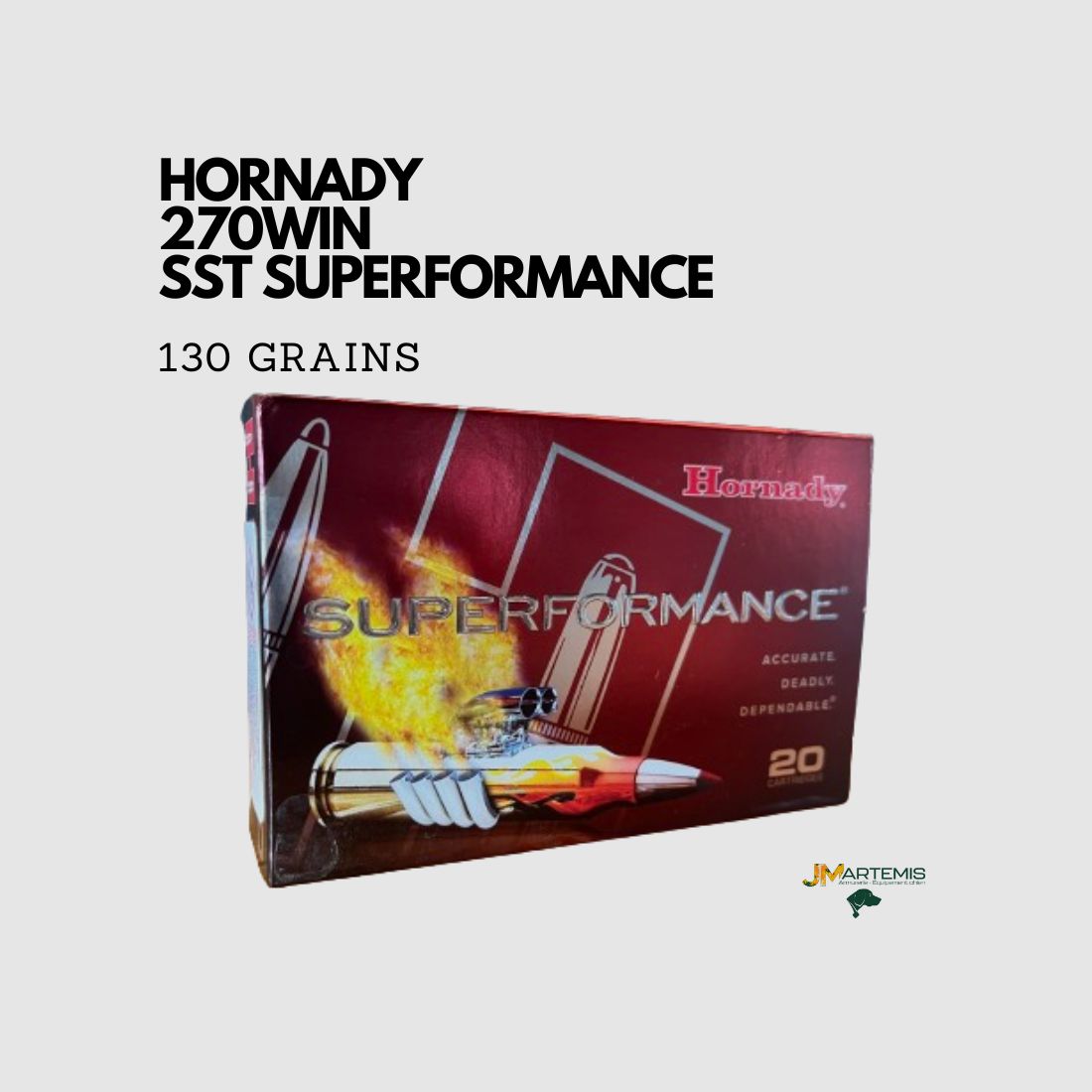 Patrone HORNADY SST 270 WIN SUPERFORMANCE 130GR, Bild 1 von 4