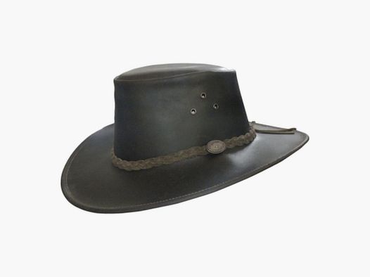 Oxford Blue Aussie Junior Hut aus Leder Braun
