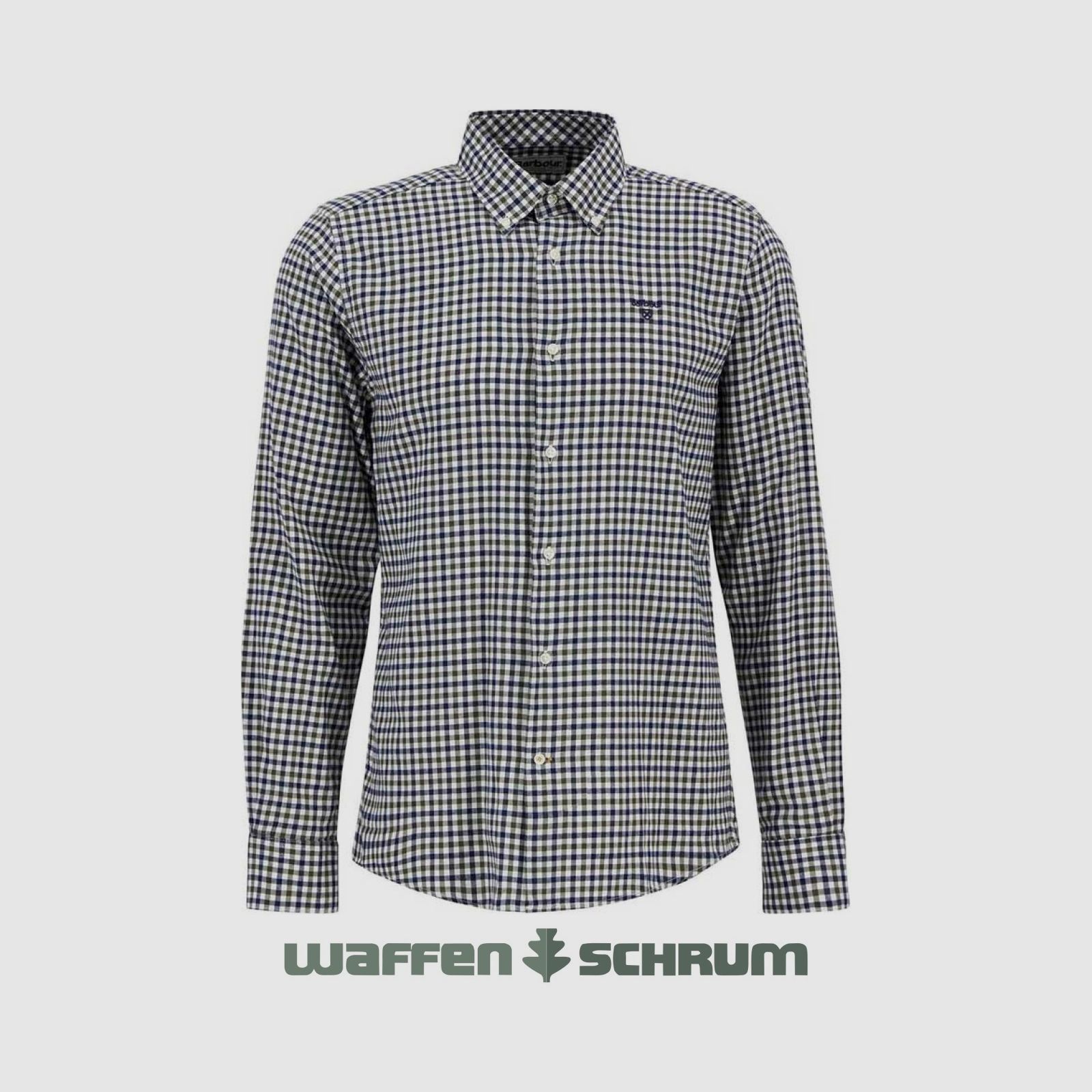 Barbour Shirt Finkle Gingham Olive